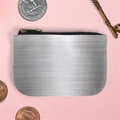 Aluminum Textures, Polished Metal Plate Mini Coin Purse by nateshop