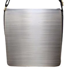 Aluminum Textures, Polished Metal Plate Flap Closure Messenger Bag (s) by nateshop