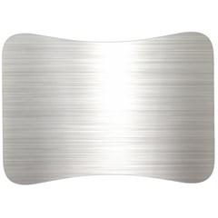 Aluminum Textures, Polished Metal Plate Velour Seat Head Rest Cushion by nateshop