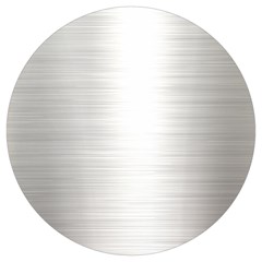 Aluminum Textures, Polished Metal Plate Round Trivet by nateshop