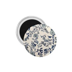 Blue Vintage Background, Blue Roses Patterns 1 75  Magnets