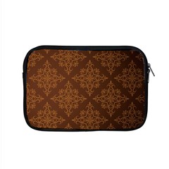 Brown Floral Pattern Floral Vintage Pattern, Brown Vintage Apple Macbook Pro 15  Zipper Case by nateshop