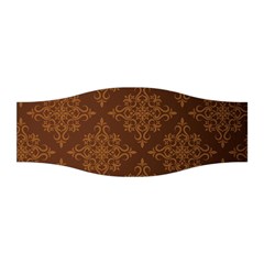 Brown Floral Pattern Floral Vintage Pattern, Brown Vintage Stretchable Headband by nateshop