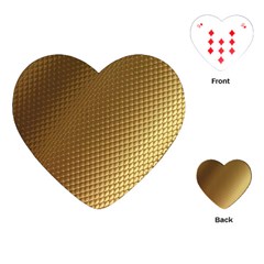 Gold, Golden Background ,aesthetic Playing Cards Single Design (heart)