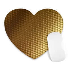 Gold, Golden Background ,aesthetic Heart Mousepad by nateshop