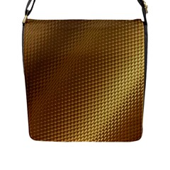 Gold, Golden Background ,aesthetic Flap Closure Messenger Bag (l) by nateshop