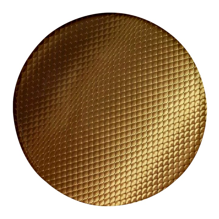 Gold, Golden Background ,aesthetic Round Glass Fridge Magnet (4 pack)