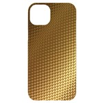 Gold, Golden Background ,aesthetic iPhone 14 Plus Black UV Print Case Front