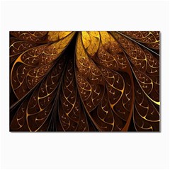 Gold, Golden Background Postcards 5  X 7  (pkg Of 10) by nateshop