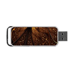 Gold, Golden Background Portable Usb Flash (one Side) by nateshop