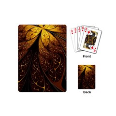 Gold, Golden Background Playing Cards Single Design (mini) by nateshop