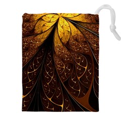 Gold, Golden Background Drawstring Pouch (5xl) by nateshop