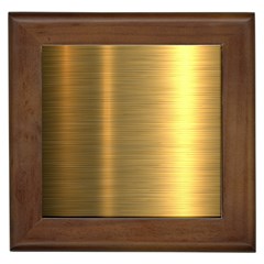 Golden Textures Polished Metal Plate, Metal Textures Framed Tile by nateshop