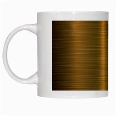 Golden Textures Polished Metal Plate, Metal Textures White Mug by nateshop