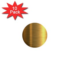 Golden Textures Polished Metal Plate, Metal Textures 1  Mini Buttons (10 Pack)  by nateshop