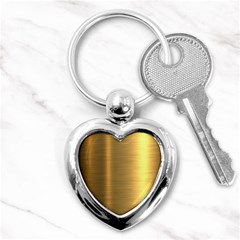 Golden Textures Polished Metal Plate, Metal Textures Key Chain (heart) by nateshop