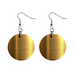 Golden Textures Polished Metal Plate, Metal Textures Mini Button Earrings by nateshop