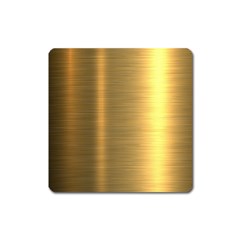 Golden Textures Polished Metal Plate, Metal Textures Square Magnet by nateshop