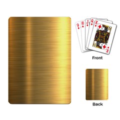 Golden Textures Polished Metal Plate, Metal Textures Playing Cards Single Design (rectangle) by nateshop