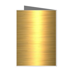 Golden Textures Polished Metal Plate, Metal Textures Mini Greeting Cards (pkg Of 8) by nateshop