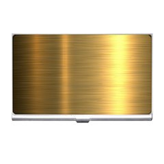 Golden Textures Polished Metal Plate, Metal Textures Business Card Holder