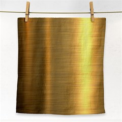 Golden Textures Polished Metal Plate, Metal Textures Face Towel by nateshop