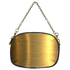 Golden Textures Polished Metal Plate, Metal Textures Chain Purse (two Sides) by nateshop