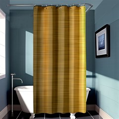 Golden Textures Polished Metal Plate, Metal Textures Shower Curtain 36  X 72  (stall)  by nateshop