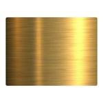 Golden Textures Polished Metal Plate, Metal Textures Two Sides Premium Plush Fleece Blanket (Mini) 35 x27  Blanket Back