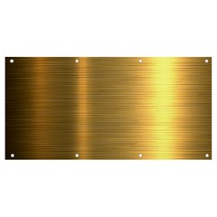 Golden Textures Polished Metal Plate, Metal Textures Banner And Sign 8  X 4  by nateshop