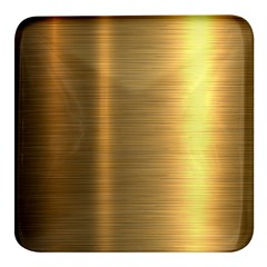 Golden Textures Polished Metal Plate, Metal Textures Square Glass Fridge Magnet (4 Pack) by nateshop