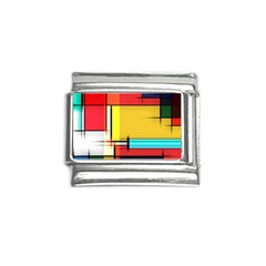 Multicolored Retro Abstraction%2 Italian Charm (9mm) by nateshop