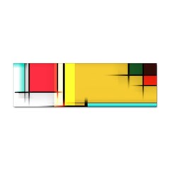 Multicolored Retro Abstraction, Lines Retro Background, Multicolored Mosaic Sticker Bumper (10 Pack) by nateshop