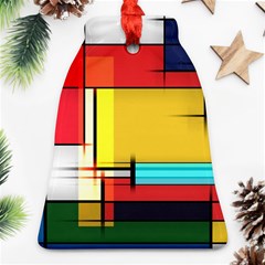 Multicolored Retro Abstraction%2 Bell Ornament (two Sides) by nateshop