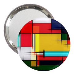 Multicolored Retro Abstraction%2 3  Handbag Mirrors by nateshop