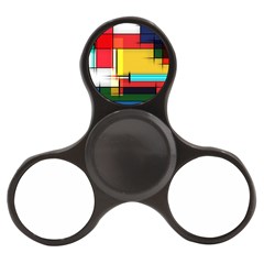 Multicolored Retro Abstraction, Lines Retro Background, Multicolored Mosaic Finger Spinner by nateshop