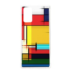 Multicolored Retro Abstraction, Lines Retro Background, Multicolored Mosaic Samsung Galaxy Note 20 Tpu Uv Case by nateshop