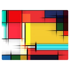 Multicolored Retro Abstraction%2 Two Sides Premium Plush Fleece Blanket (extra Small) by nateshop