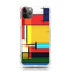 Multicolored Retro Abstraction, Lines Retro Background, Multicolored Mosaic Iphone 11 Pro Max 6 5 Inch Tpu Uv Print Case by nateshop