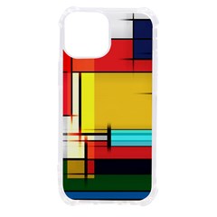 Multicolored Retro Abstraction, Lines Retro Background, Multicolored Mosaic Iphone 13 Mini Tpu Uv Print Case by nateshop