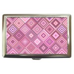 Pink Retro Texture With Rhombus, Retro Backgrounds Cigarette Money Case Front