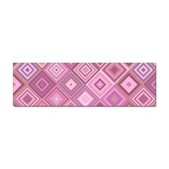 Pink Retro Texture With Rhombus, Retro Backgrounds Sticker (bumper) by nateshop