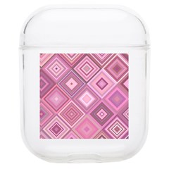 Pink Retro Texture With Rhombus, Retro Backgrounds Soft Tpu Airpods 1/2 Case by nateshop