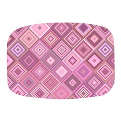 Pink Retro Texture With Rhombus, Retro Backgrounds Mini Square Pill Box by nateshop