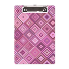 Pink Retro Texture With Rhombus, Retro Backgrounds A5 Acrylic Clipboard by nateshop