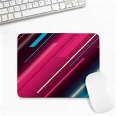 Pink-blue Retro Background, Retro Backgrounds, Lines Small Mousepad by nateshop