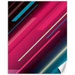 Pink-blue Retro Background, Retro Backgrounds, Lines Canvas 11  x 14  10.95 x13.48  Canvas - 1