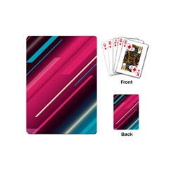 Pink-blue Retro Background, Retro Backgrounds, Lines Playing Cards Single Design (mini) by nateshop