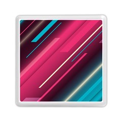 Pink-blue Retro Background, Retro Backgrounds, Lines Memory Card Reader (square)