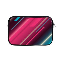 Pink-blue Retro Background, Retro Backgrounds, Lines Apple Macbook Pro 13  Zipper Case by nateshop